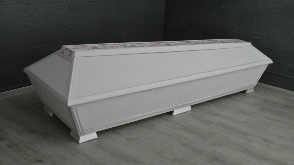 Arkku eko harmaa harjalauta kukkakuvio