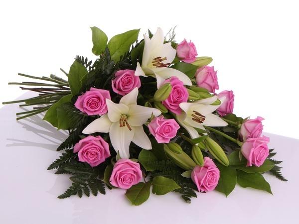 Surukimppu vaaleanpunaisista ruusuista